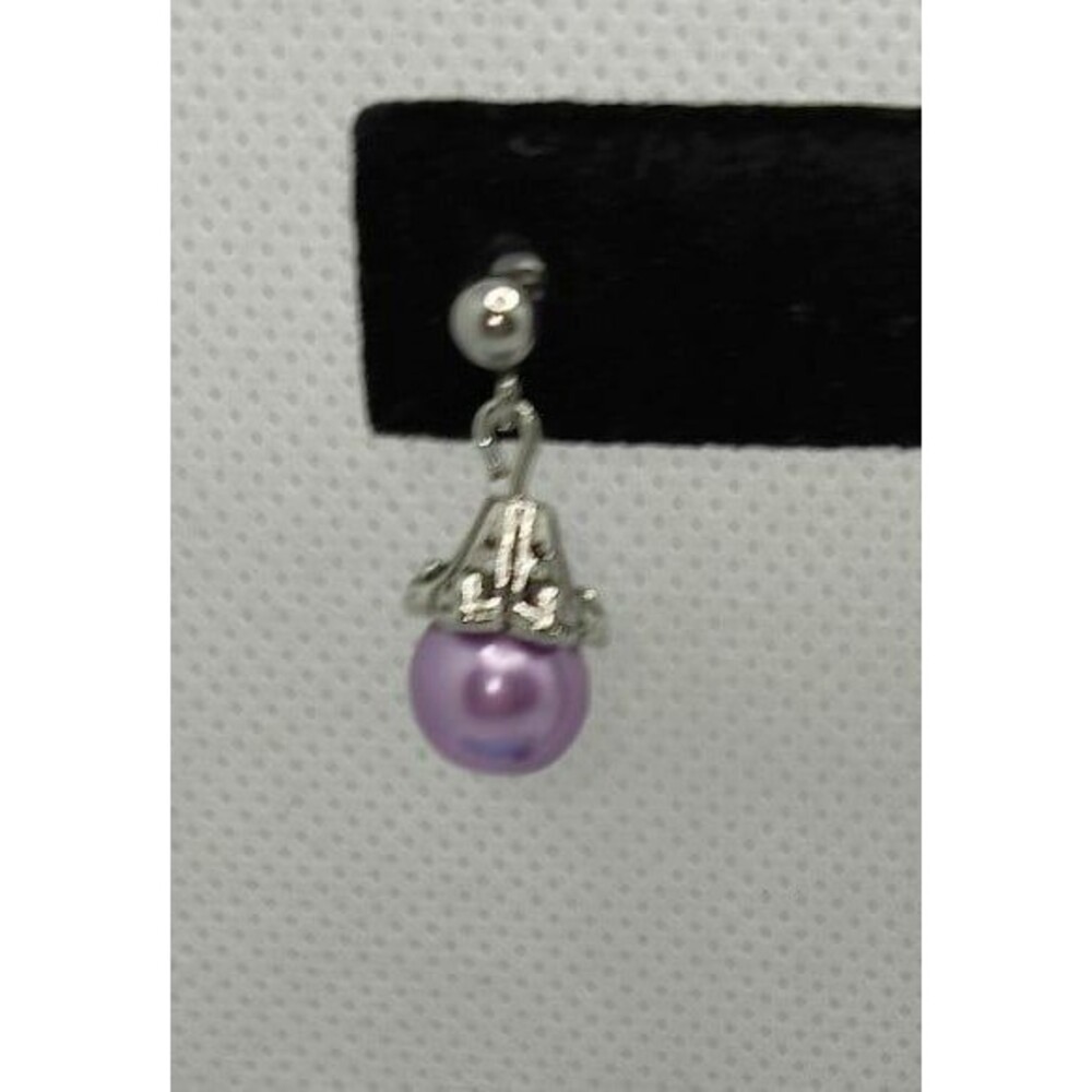 Beautiful Light Purple Pearl Earrings